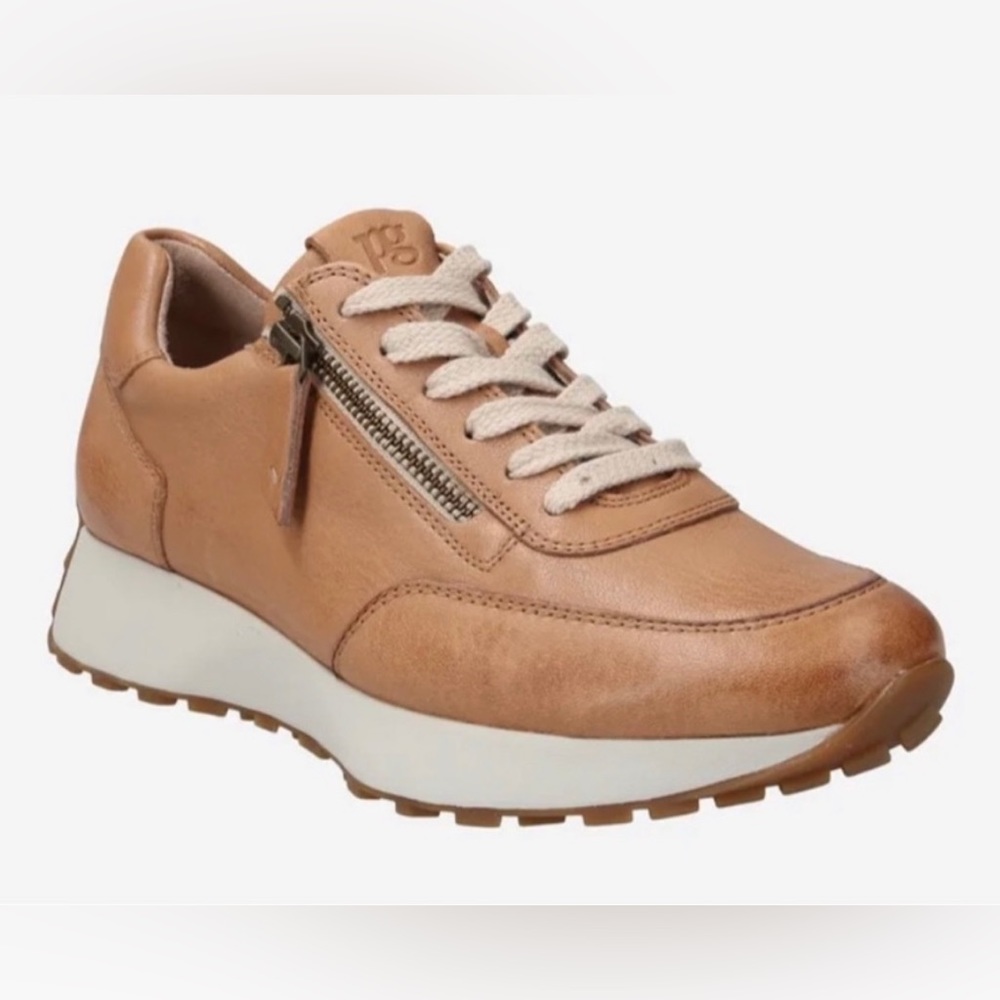 Leather Sneakers with zipper.  US sizes.